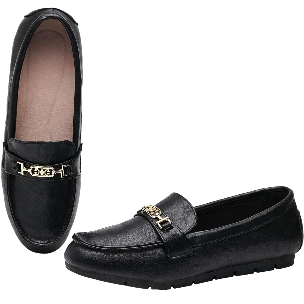 Memory Foam Slip-On Loafers Women's Comfortable Work Flats